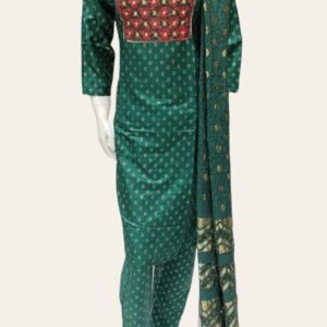 Rayon Embroidery Kurti , Pant and Dupatta Set